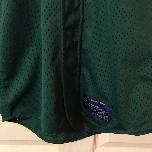 Mizuno Green Practice Baseball Jersey Mens XXS - Picture 7 of 12